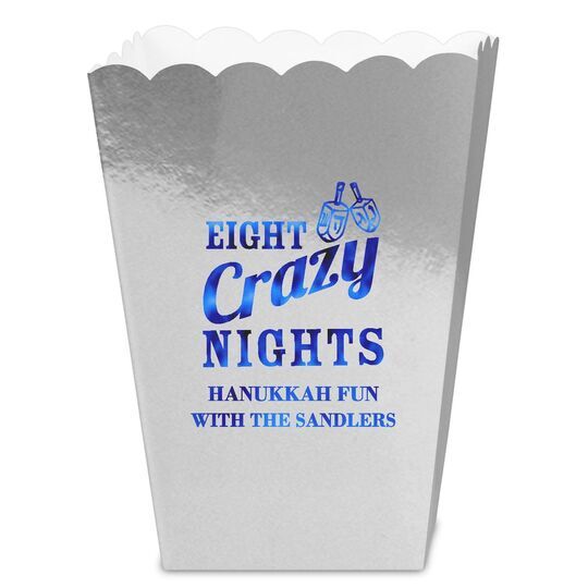 Eight Crazy Nights Mini Popcorn Boxes